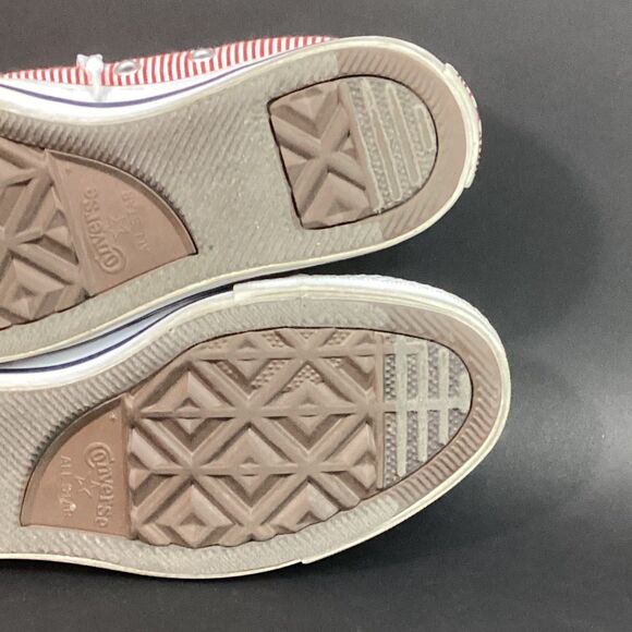 Converse All-Star Shoreline Women's Sz 6 Red & White Striped Boat Shoes 562035F - Picture 7 of 8